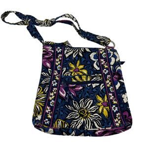 Vera Bradley Quilted Floral Print Crossbody Purse Multicolor Pockets